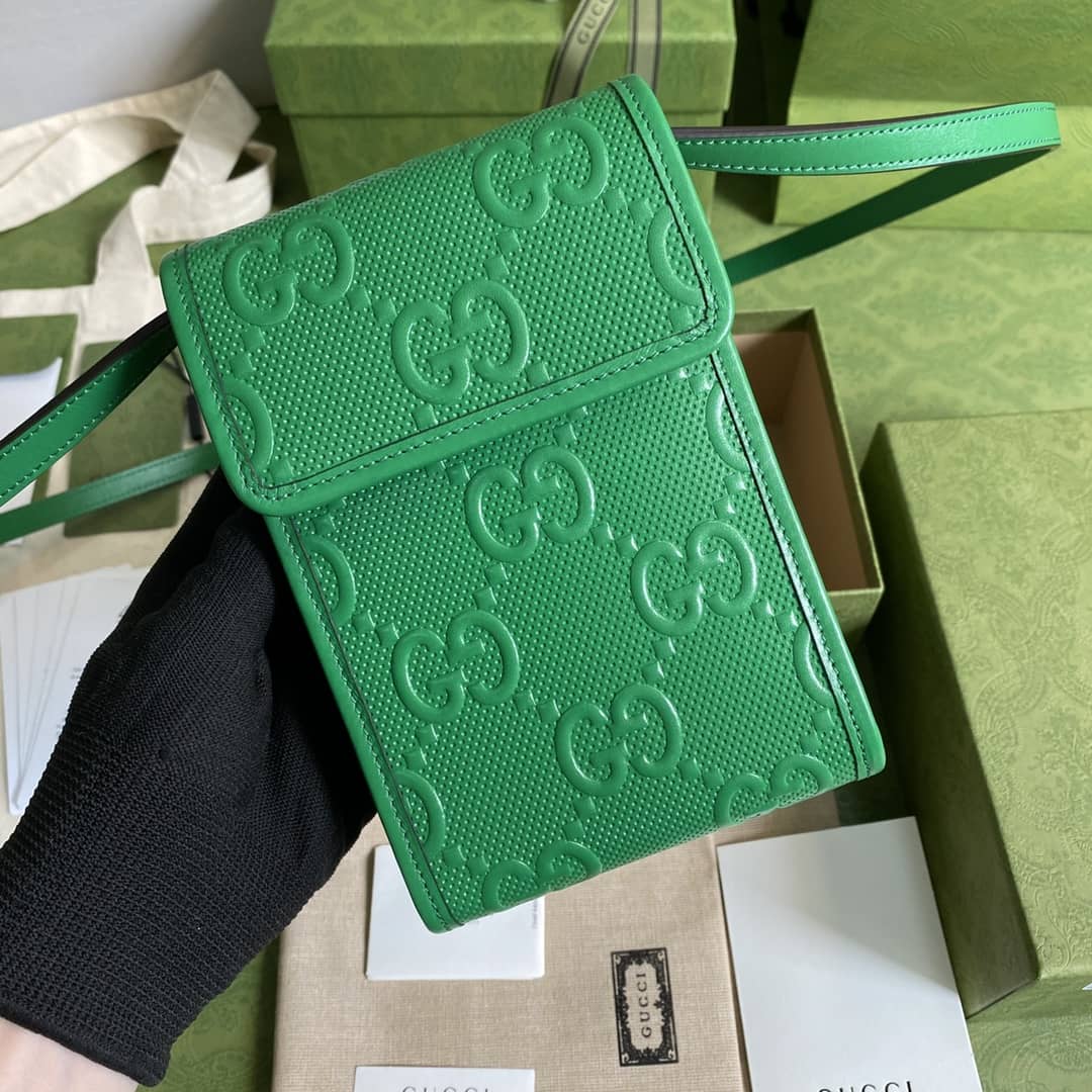 Gucci GG Embossed Mini Phone Bag Replica 625571