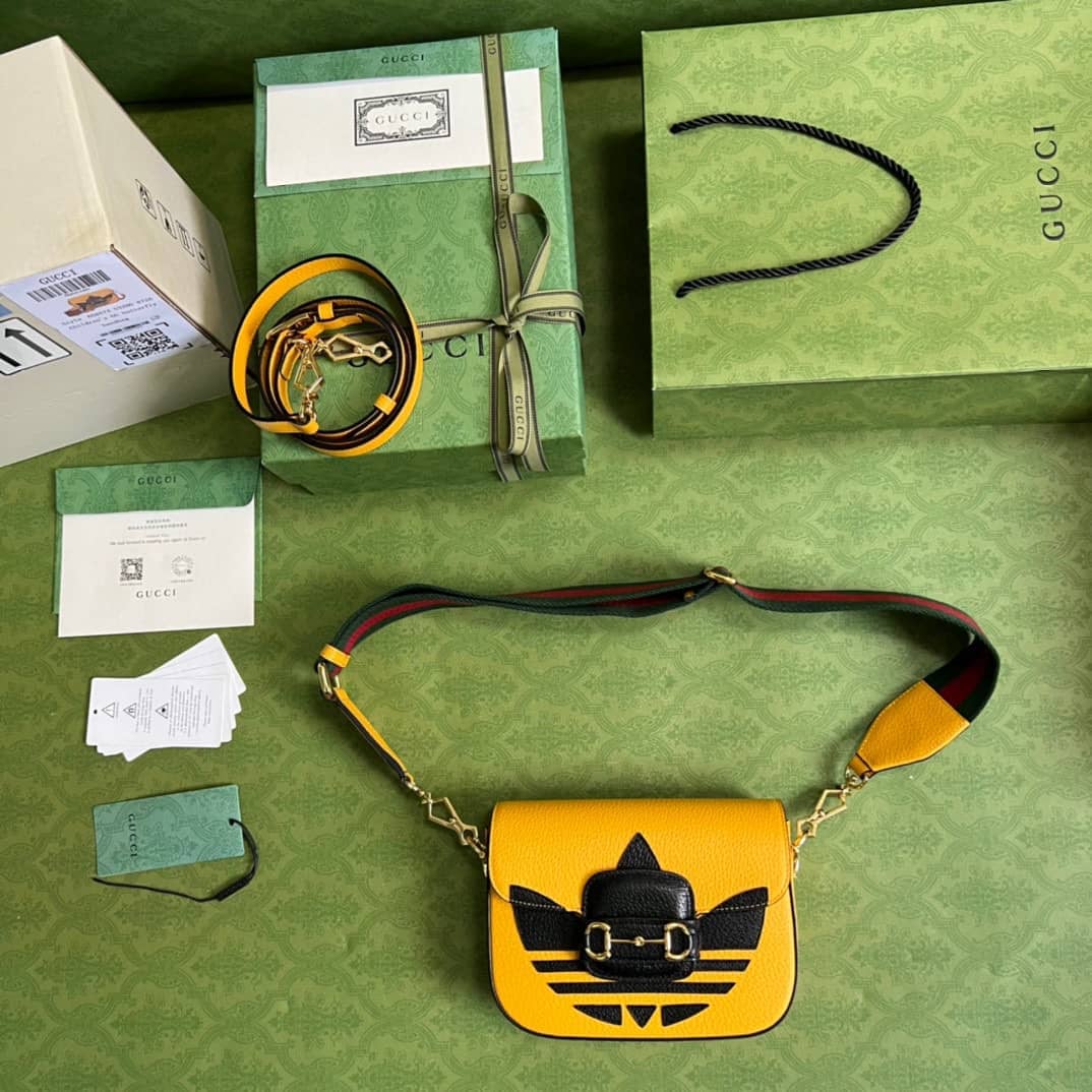 Adidas x Gucci Horsebit 1955 Mini Crossbody Bag 658574 Replica