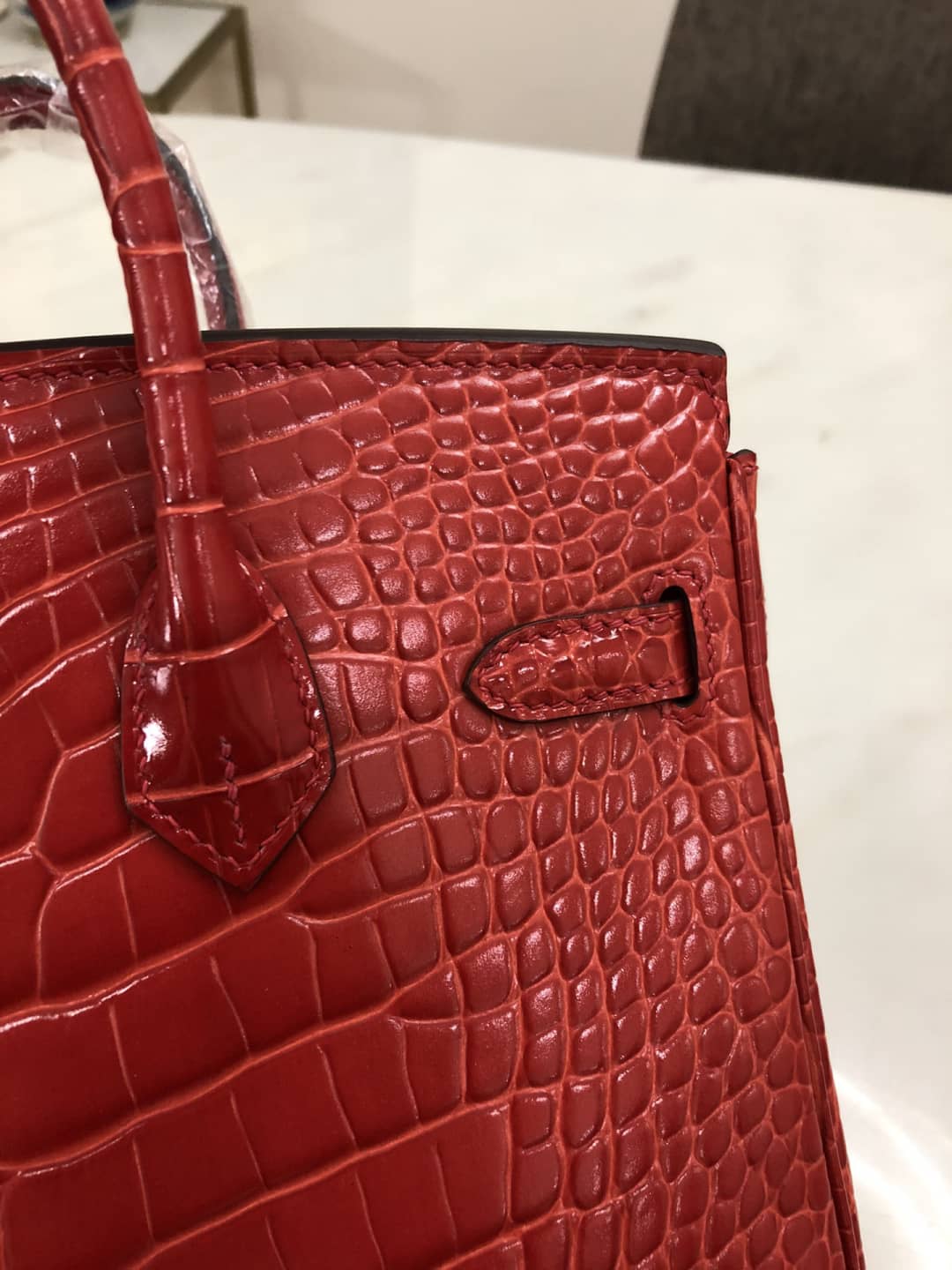 Hermes Birkin 25CM Crocodile Shiny Replica Bag