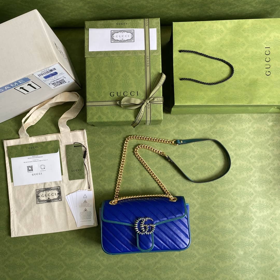Gucci Marmont GG Small matelassé Shoulder Bag Replica 443497