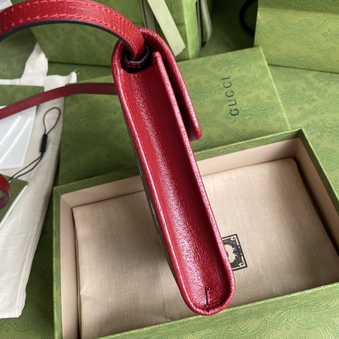 Gucci X Doraemon Mini Canvas Phone Bag Replica 647805