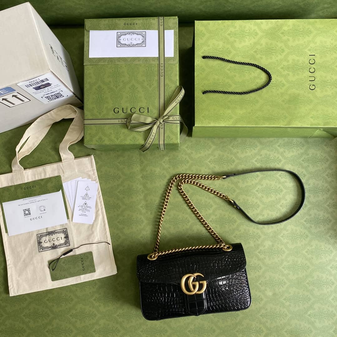 Gucci Marmont GG Small matelassé Shoulder Bag Replica 443497