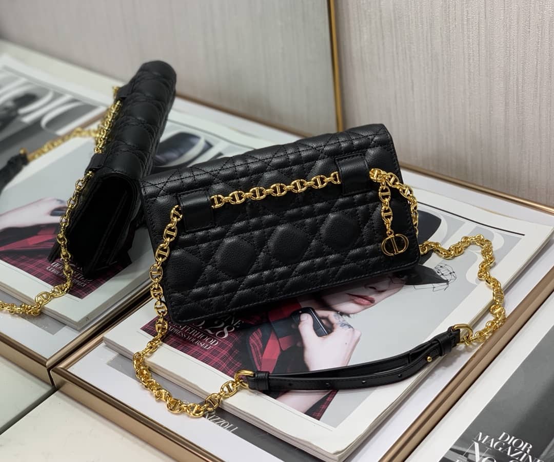 Christian Dior Caro Chain Belt Replica Pouch
