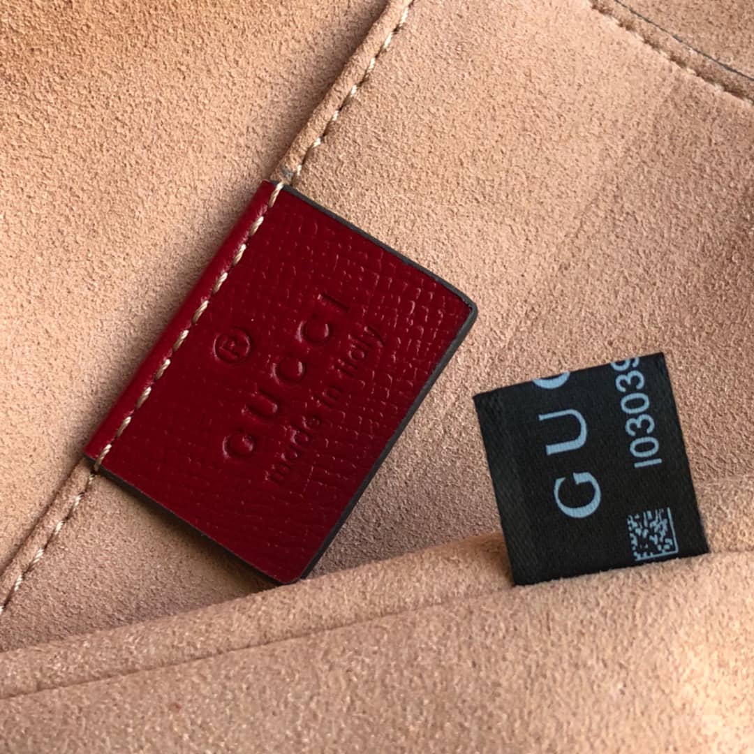 Gucci 1955 Horsebit Shoulder Bucket Bag Replica Red 602118