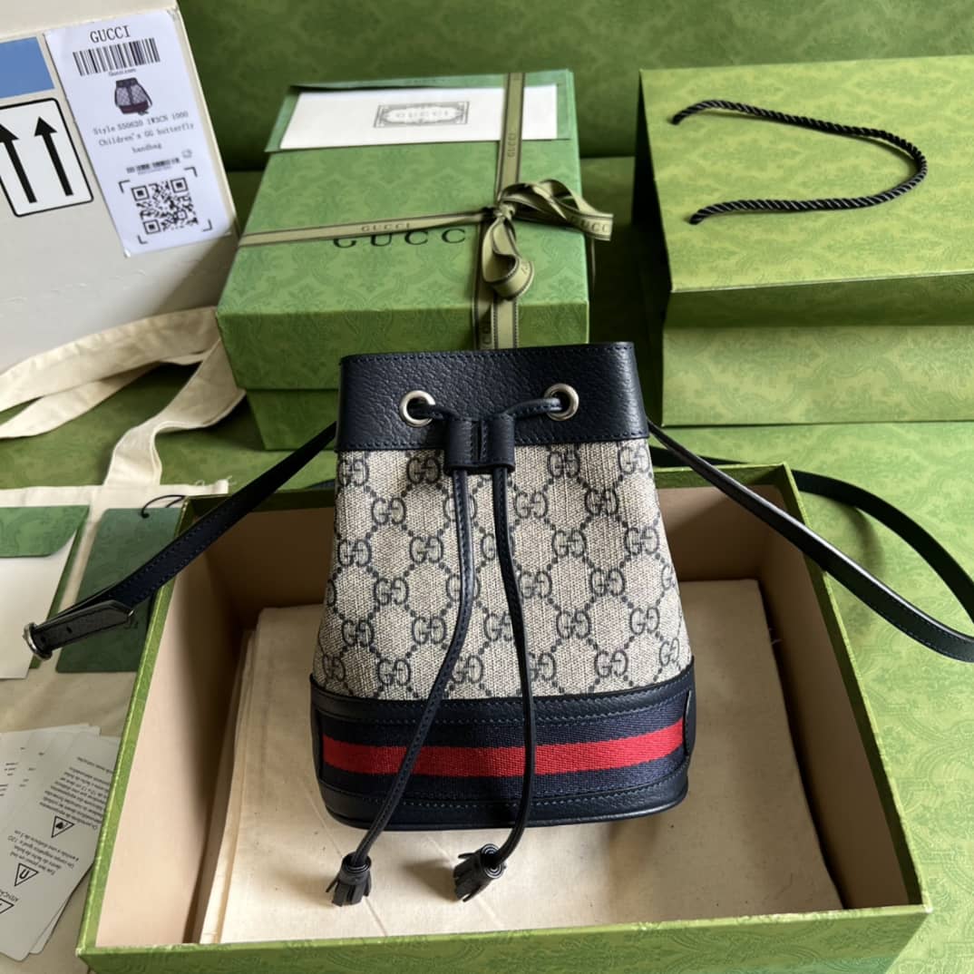 Gucci Ophidia Mini GG Supreme 550620 Replica Bucket Bag