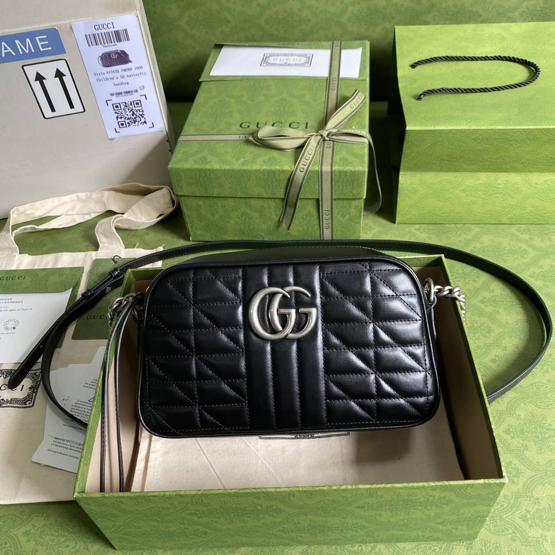 Gucci Marmont Dupe GG Small Matelassé Shoulder Bag Replica 447632