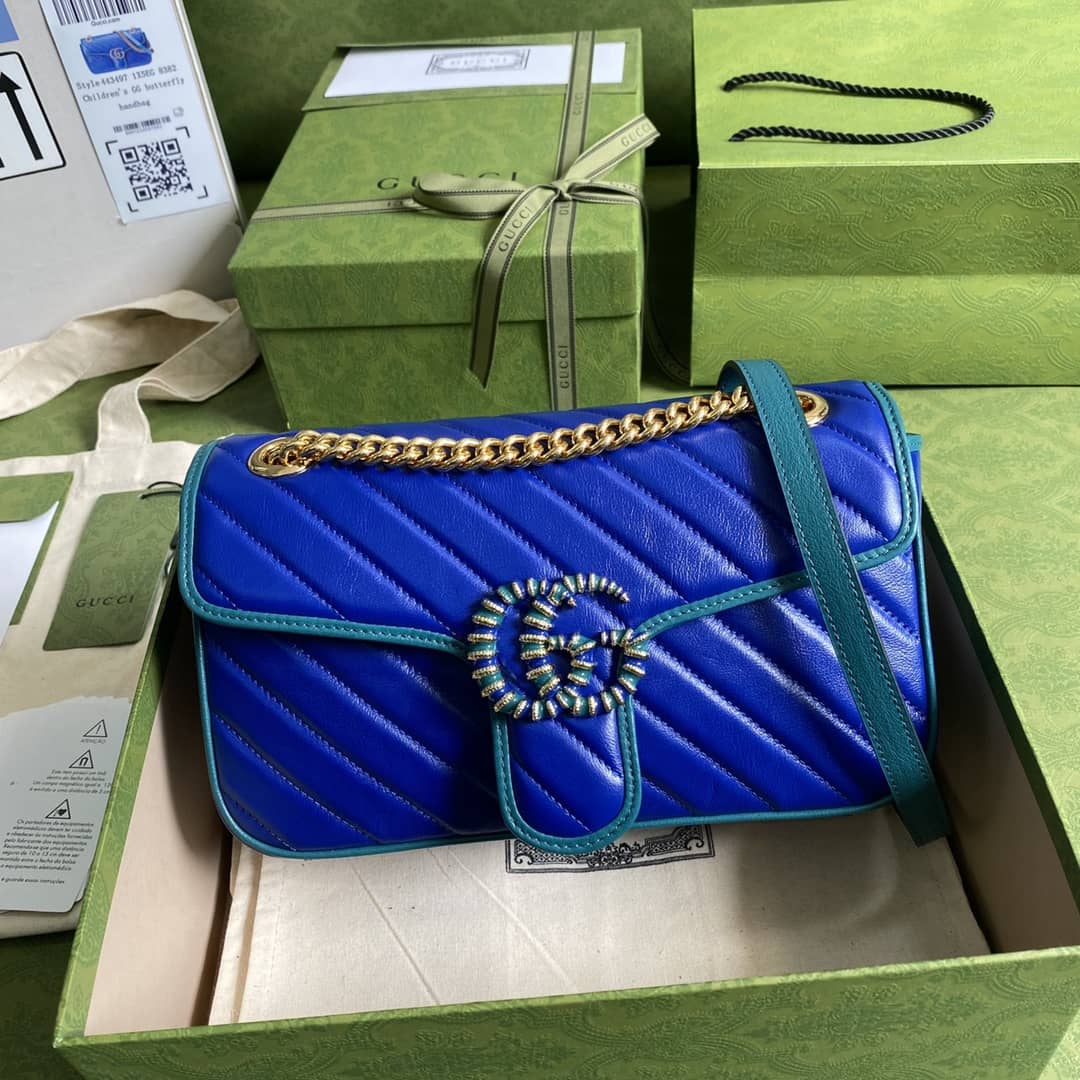 Gucci Marmont GG Small matelassé Shoulder Bag Replica 443497