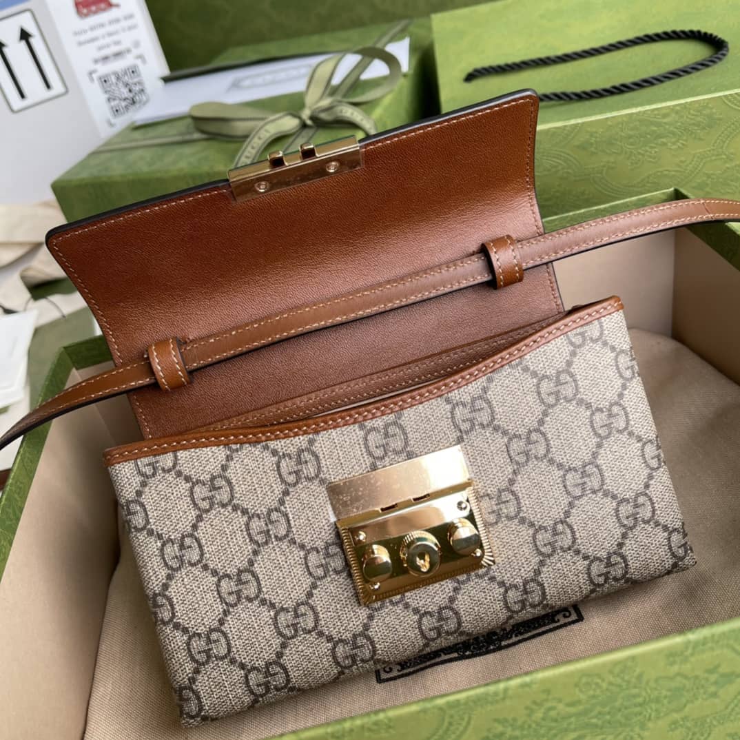 Gucci Padlock GG Supreme Canvas Top Handle Mini Bag Replica 652683