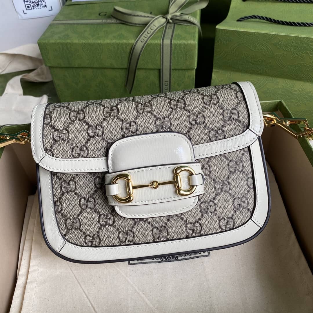 Gucci 1955 Horsebit Supreme GG Canvas Mini Shoulder Bag Replica 658574