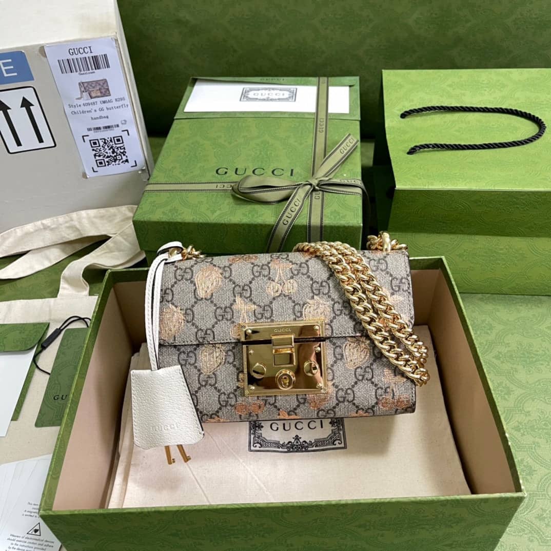 Gucci Crossbody Dupe Padlock Small GG Chain 409487