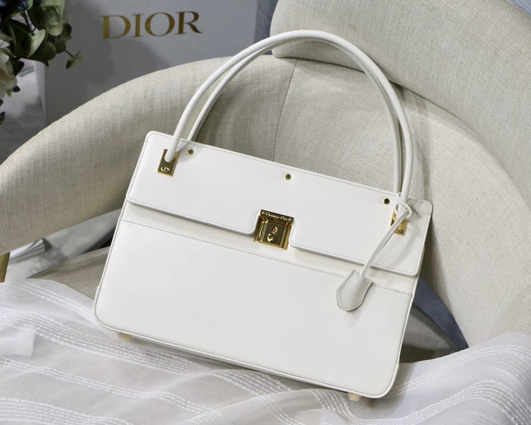 Dior Latte Smooth Calfskin Parisienne Bag