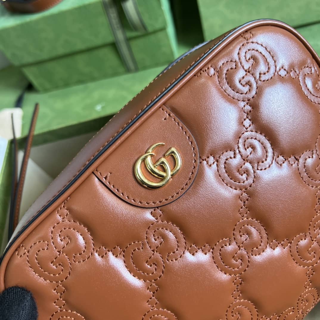 Gucci GG Matelassé Leather Shoulder Crossbody Handbag 702234 Replica