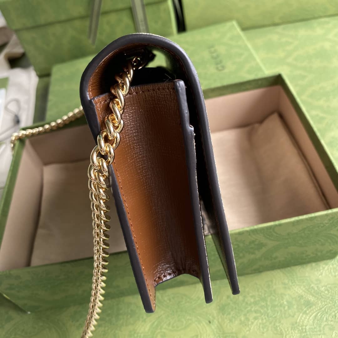 Gucci Valentine Day Chain Card Case Wallet Replica 648948