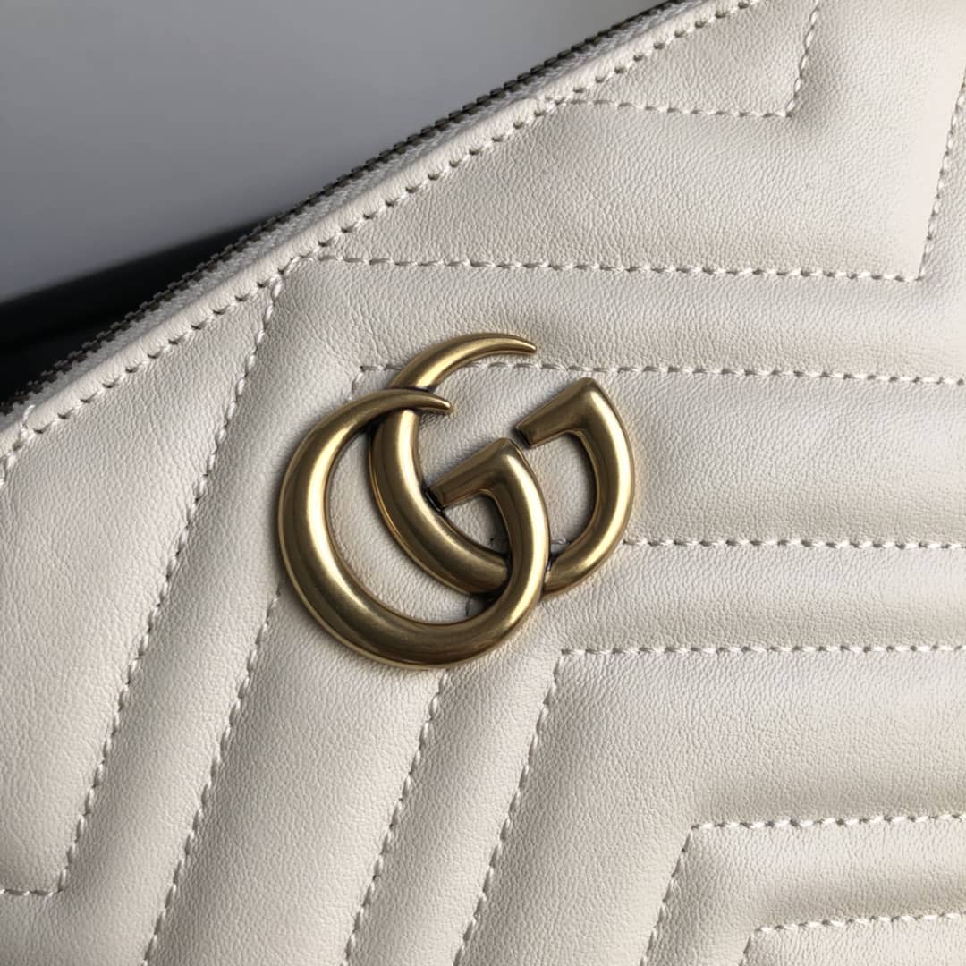 Gucci GG Marmont Quilted Vanity Bag Replica White 625690