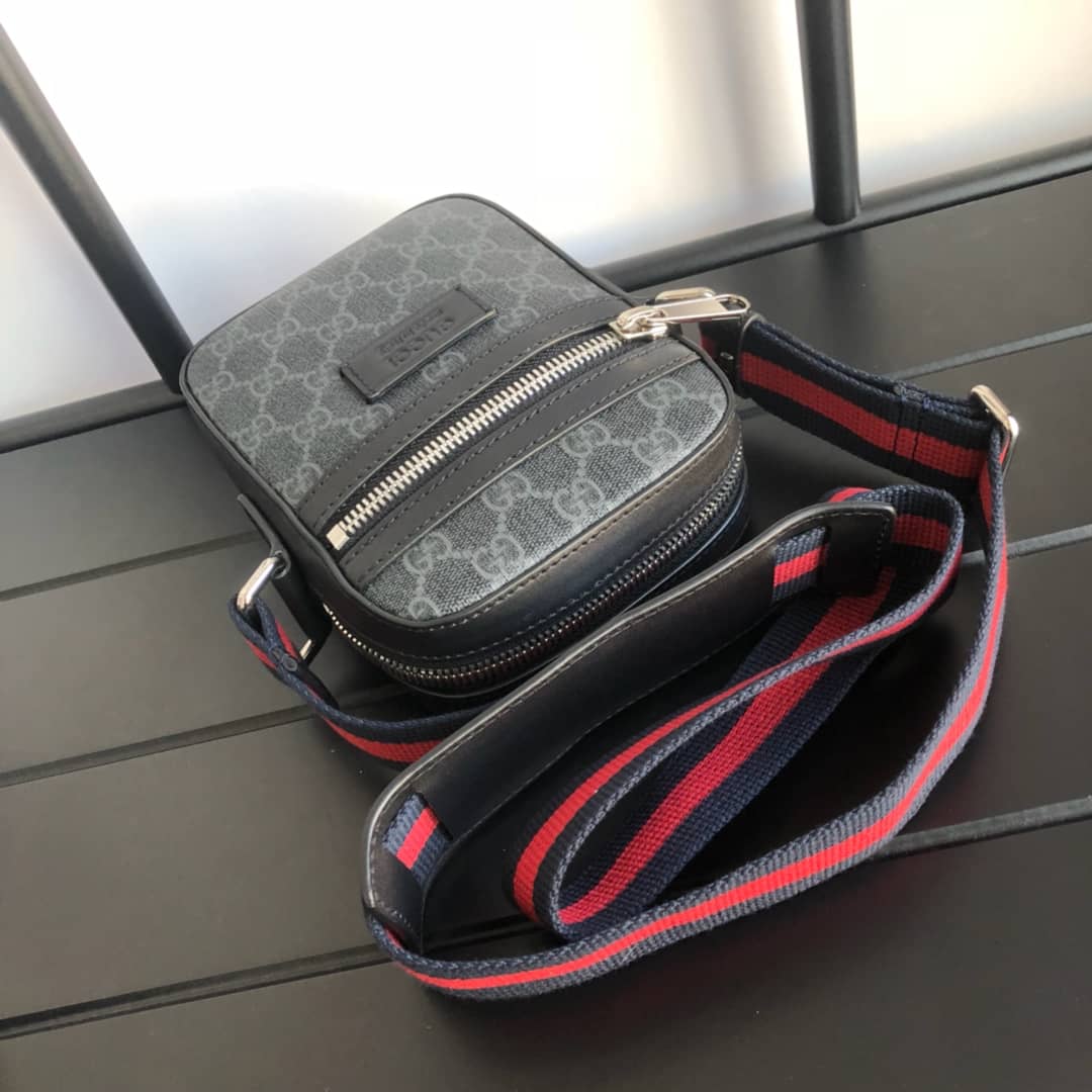 Gucci Ophidia Small GG Canvas Messenger Bag Replica Black 547926