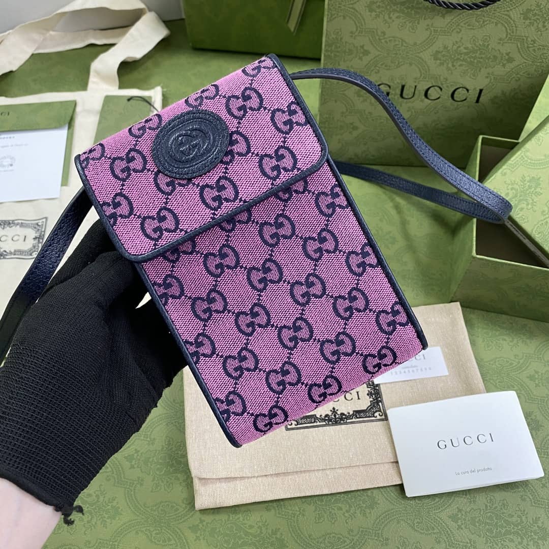Gucci GG Multicolor Mini Phone Bag Replica 657582