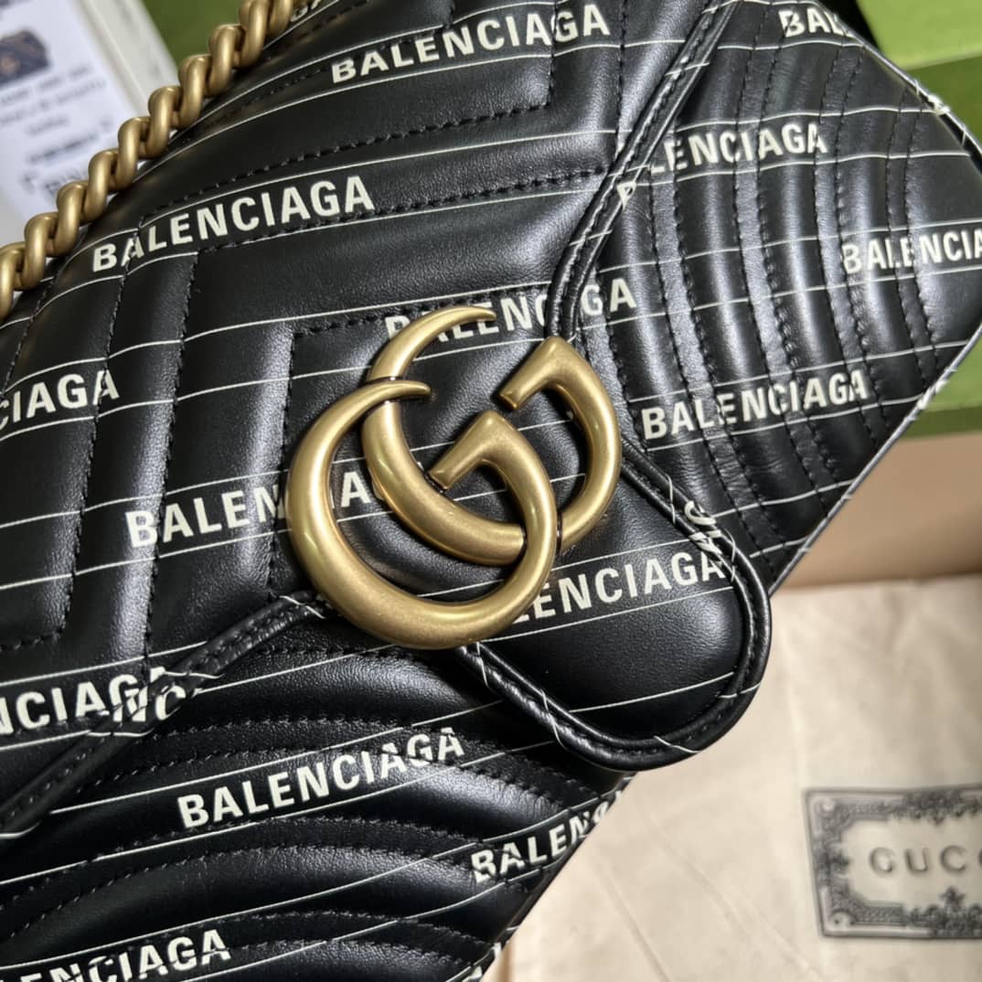 Gucci Marmont GG Small matelassé Shoulder Bag Replica 443497