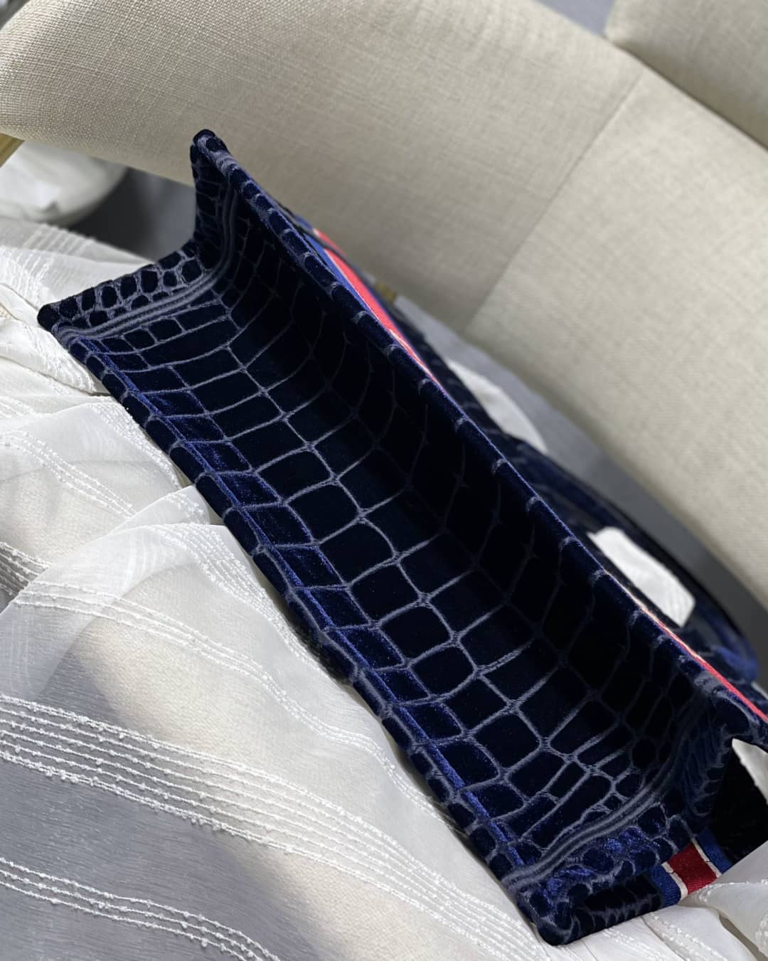 Christian Dior CD Book Embroidery Replica Tote