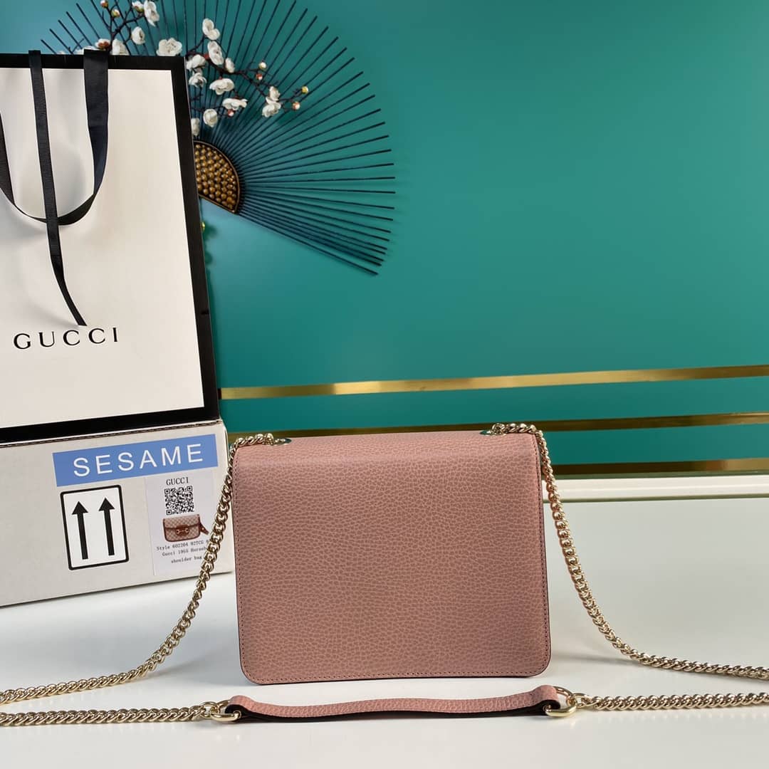 Gucci Interlocking Leather Chain Crossbody Bag Replica 510304