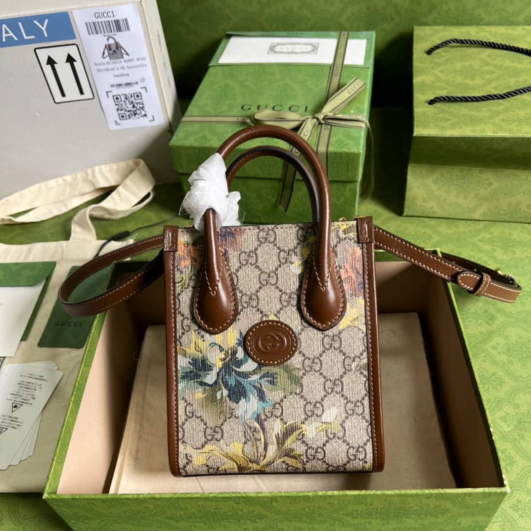 Gucci Mini Tote With Interlocking 671623 Replica Bag