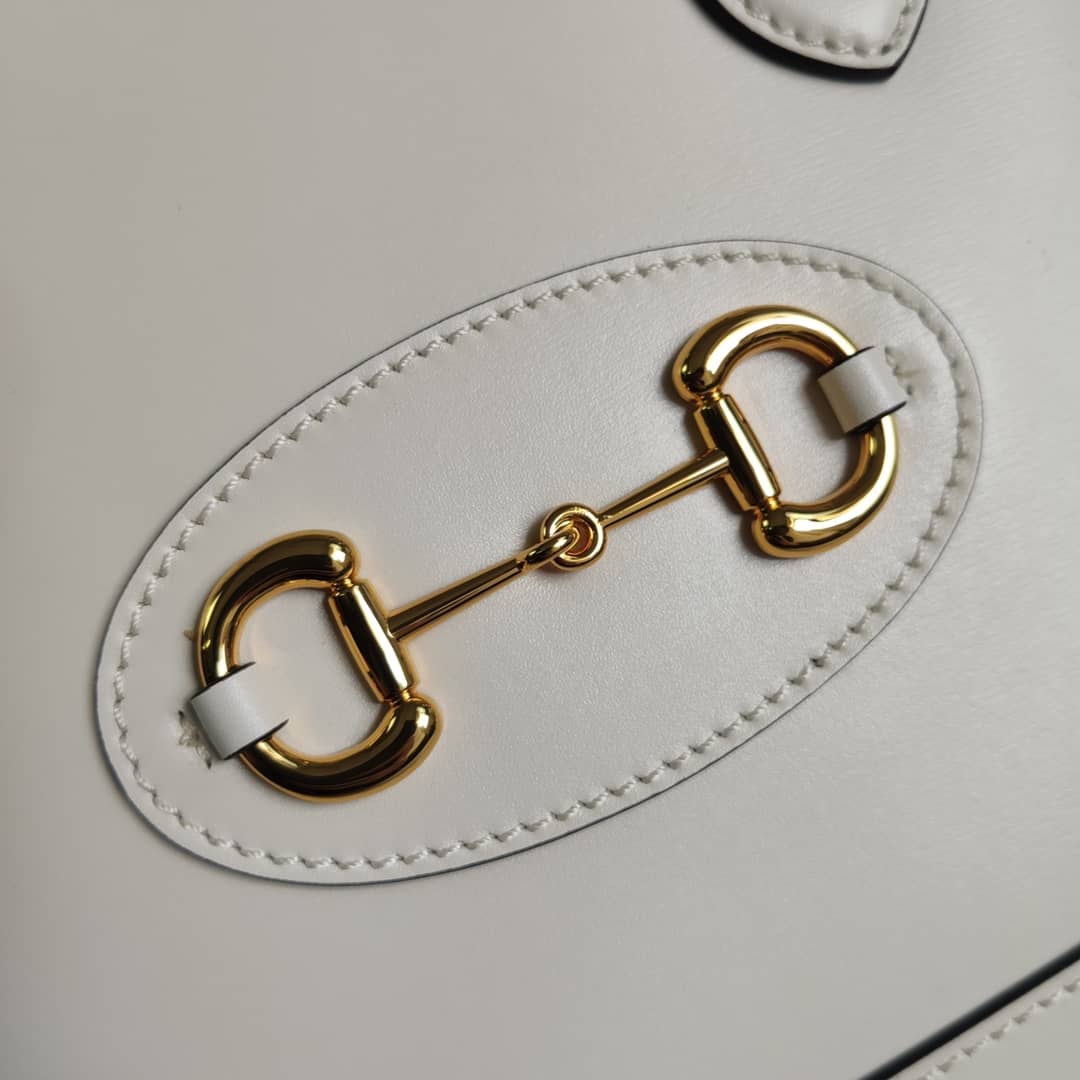Gucci 1955 Horsebit Polkadot Handle Bag Replica 621220
