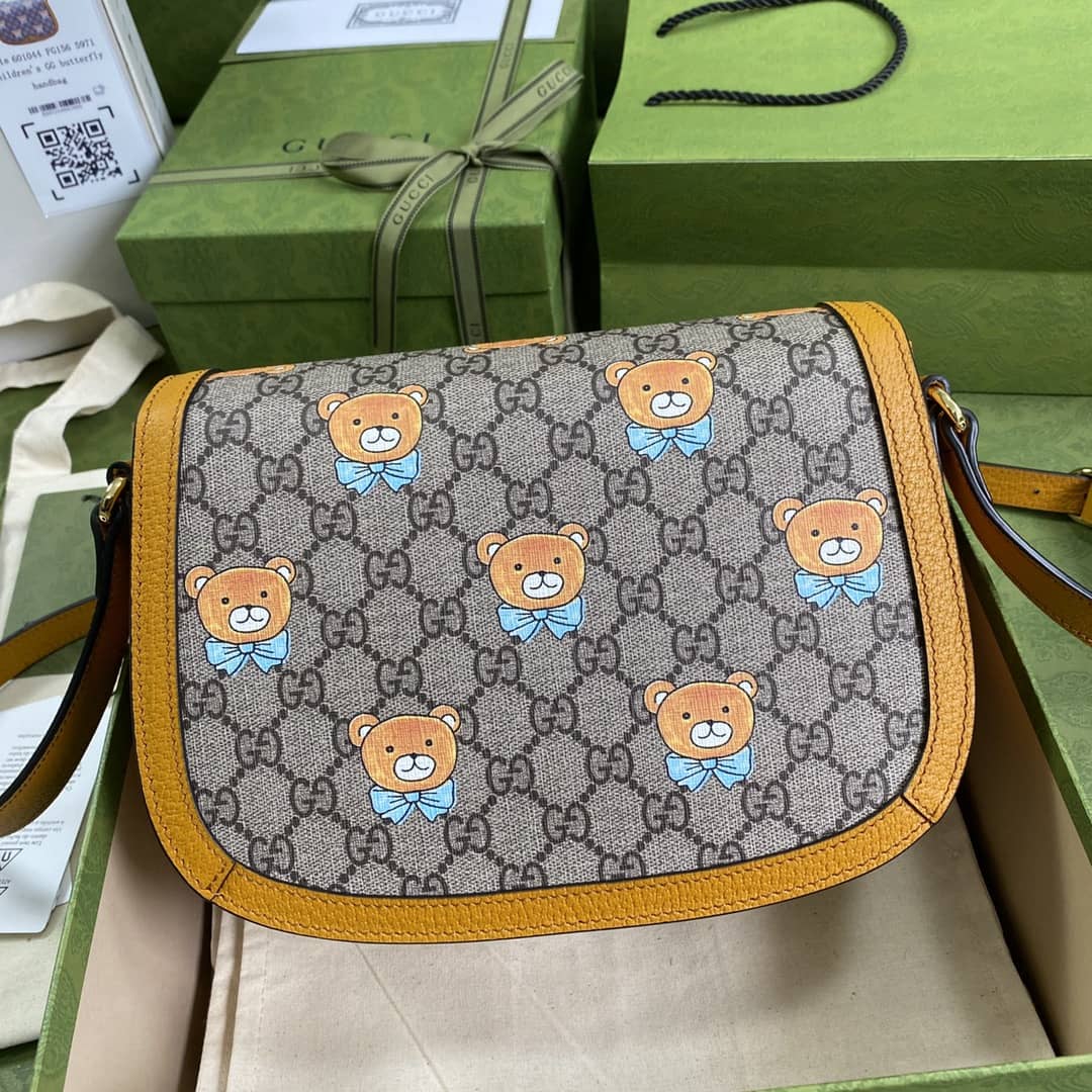 Gucci Ophidia Sherry Supreme GG Canvas Small Crossbody Bag Replica 601044