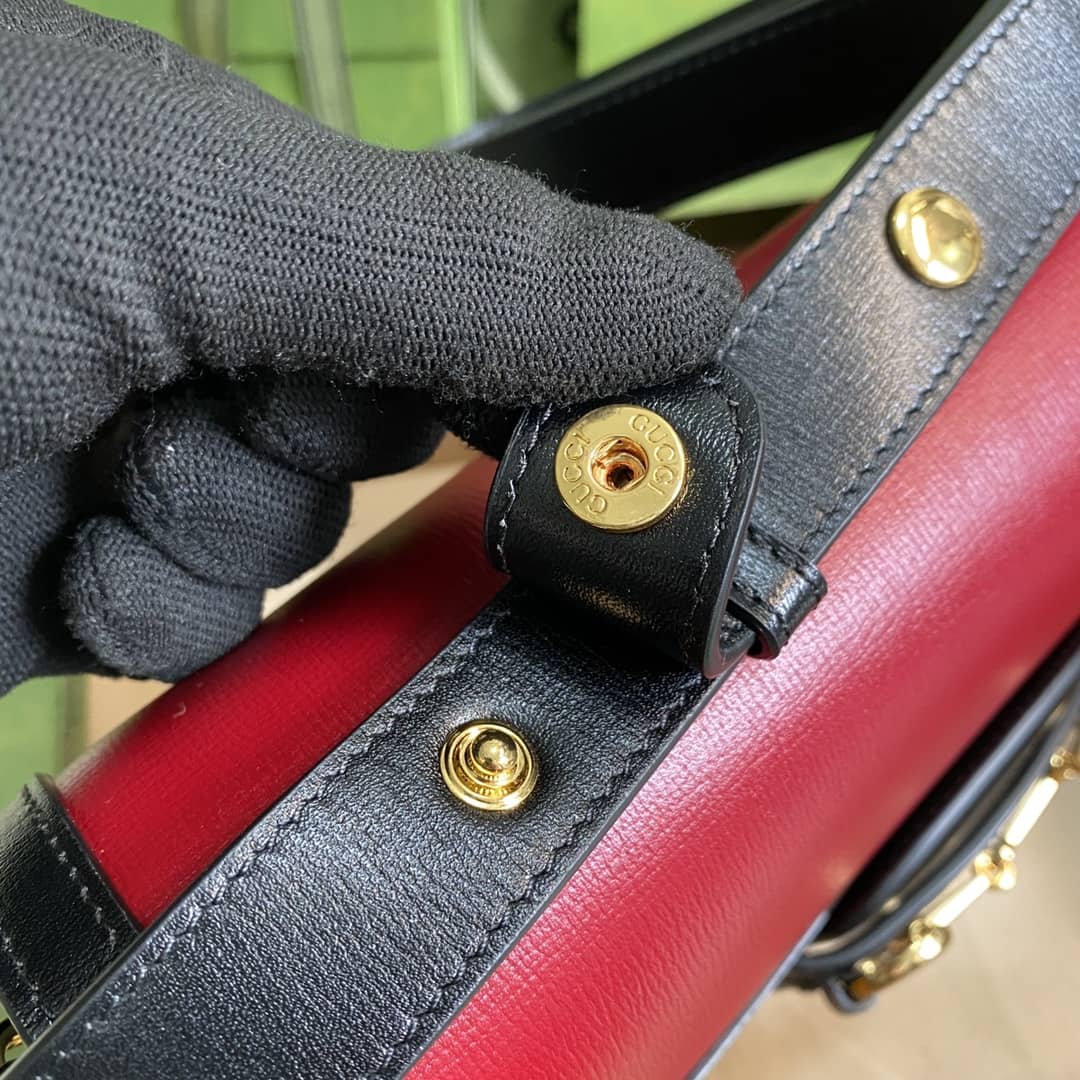 Gucci 1955 Horsebit Supreme Shoulder Bag Replica 602204