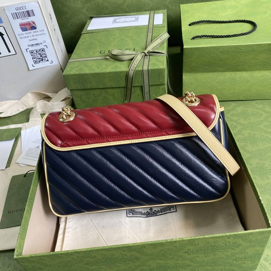 Gucci Marmont GG Small matelassé Shoulder Bag Replica 443497