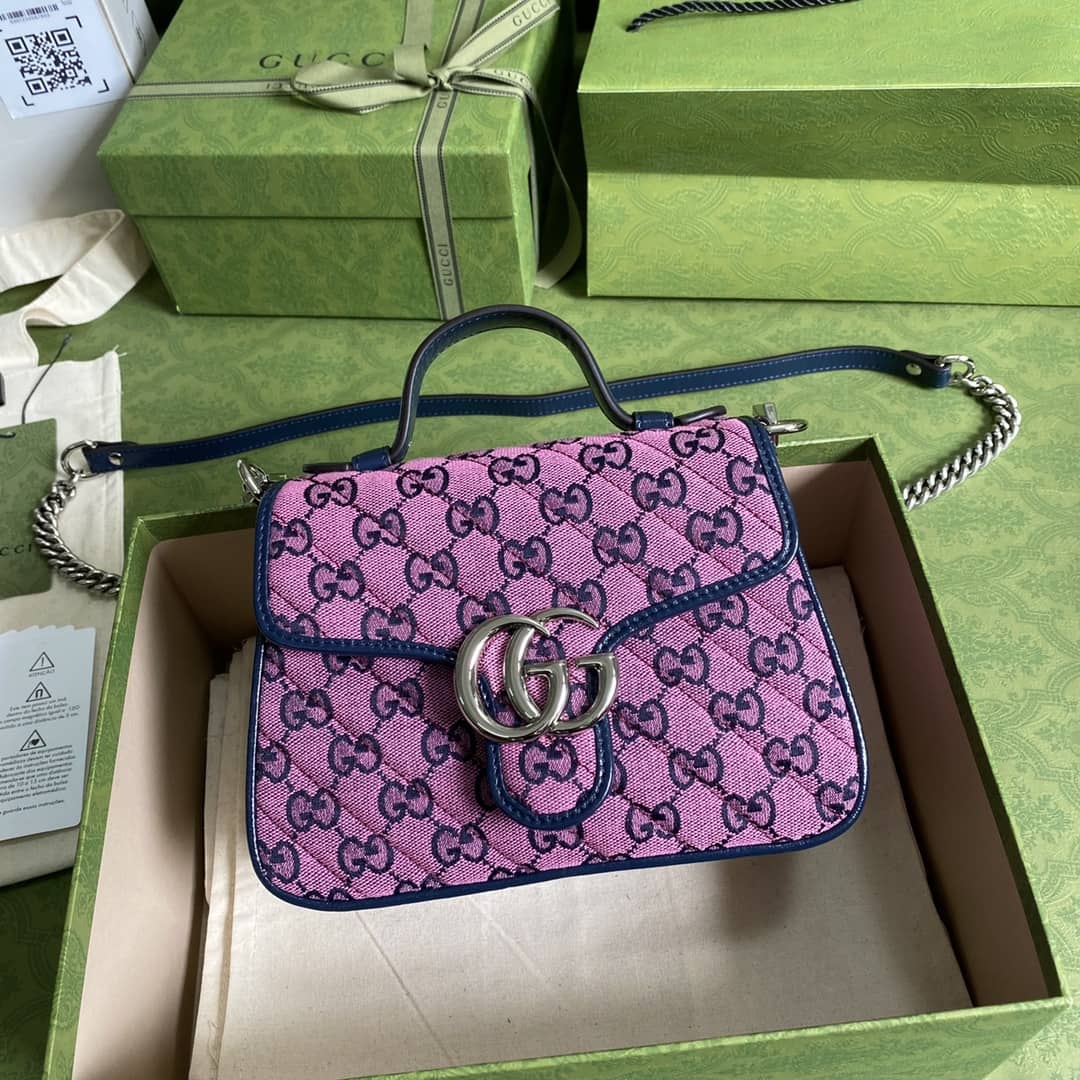 Gucci Marmont GG Mini Top Handle Bag Replica 583571