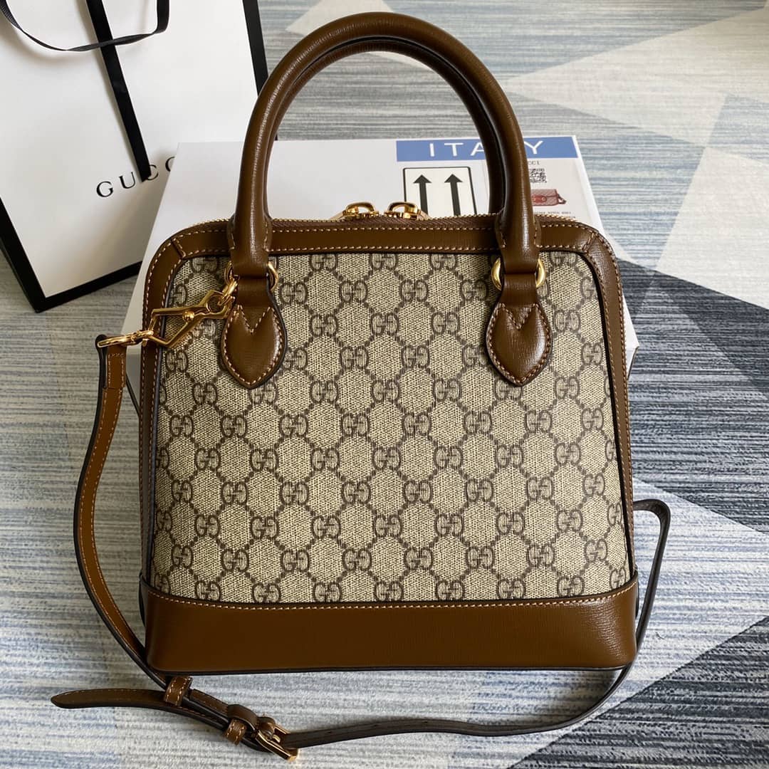 Gucci 1955 Horsebit Polkadot Handle Bag Replica 621220