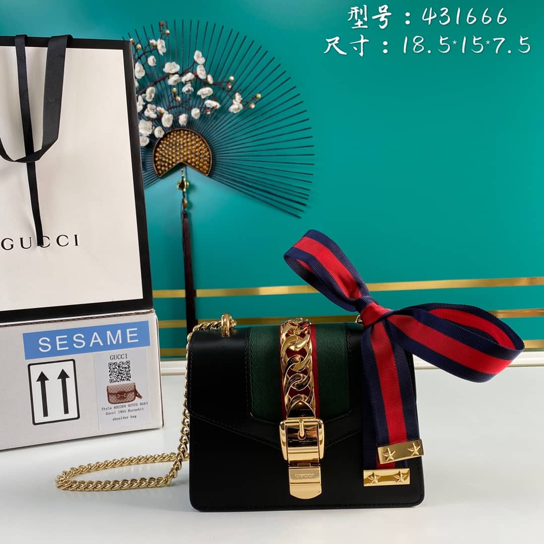 Gucci Sylvie Mini Chain Shoulder Bag Replica 431666