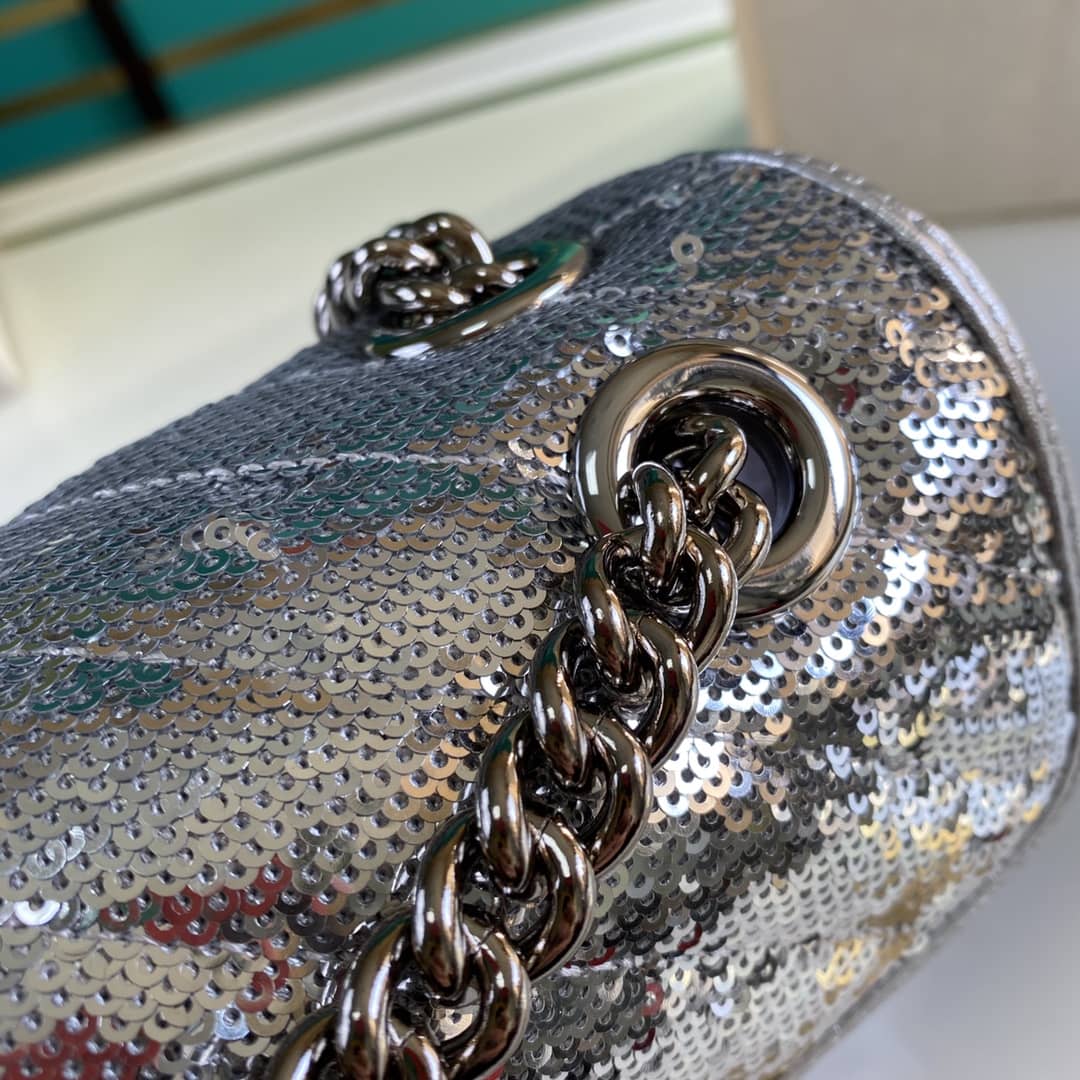 Gucci Marmont GG Small matelassé Shoulder Bag Replica 443497