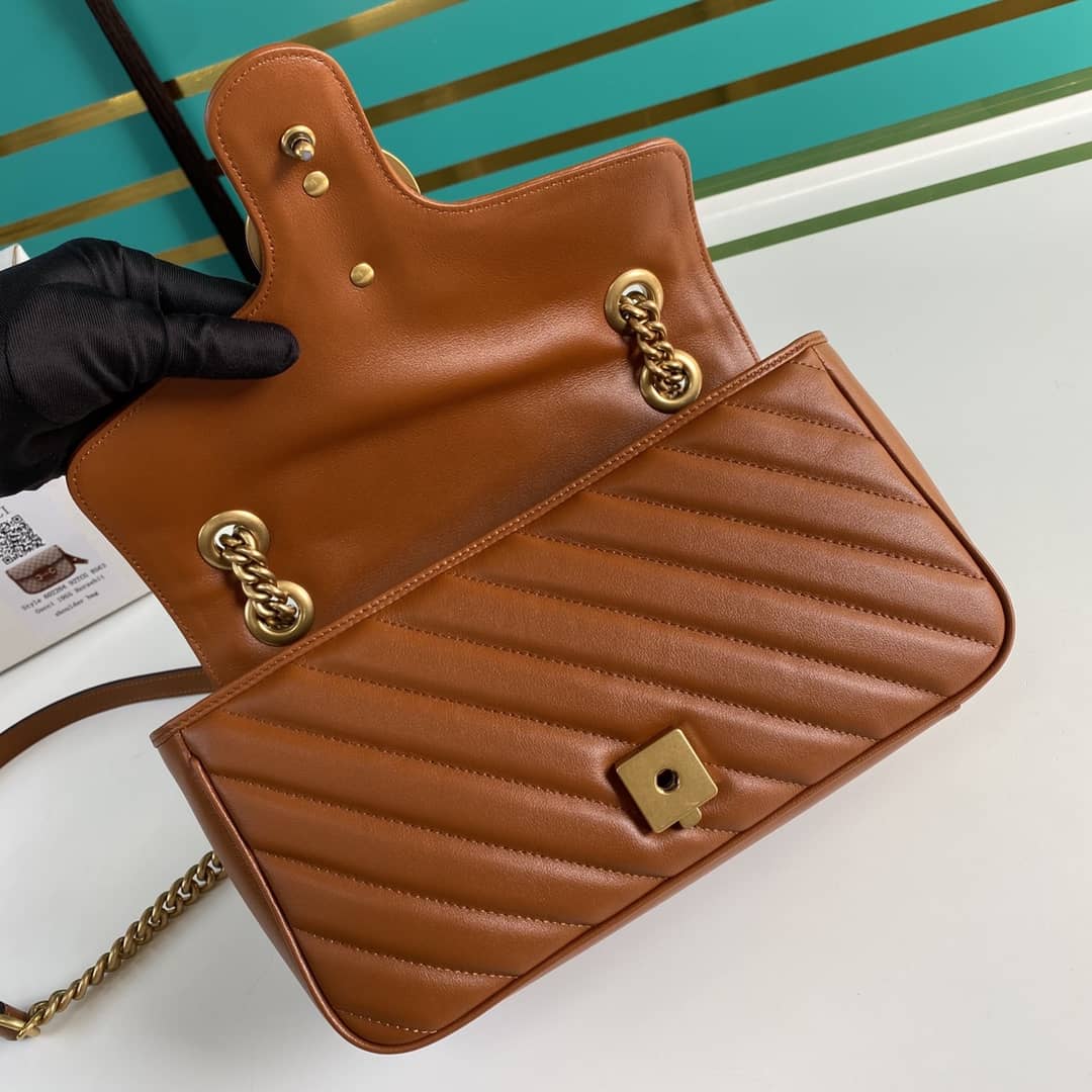 Gucci Marmont GG Small matelassé Shoulder Bag Replica 443497