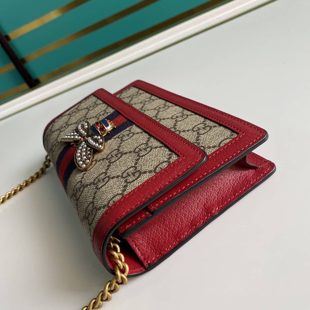 Gucci Queen Margaret GG Shoulder Bag Mini Chain Wallet Replica 476079