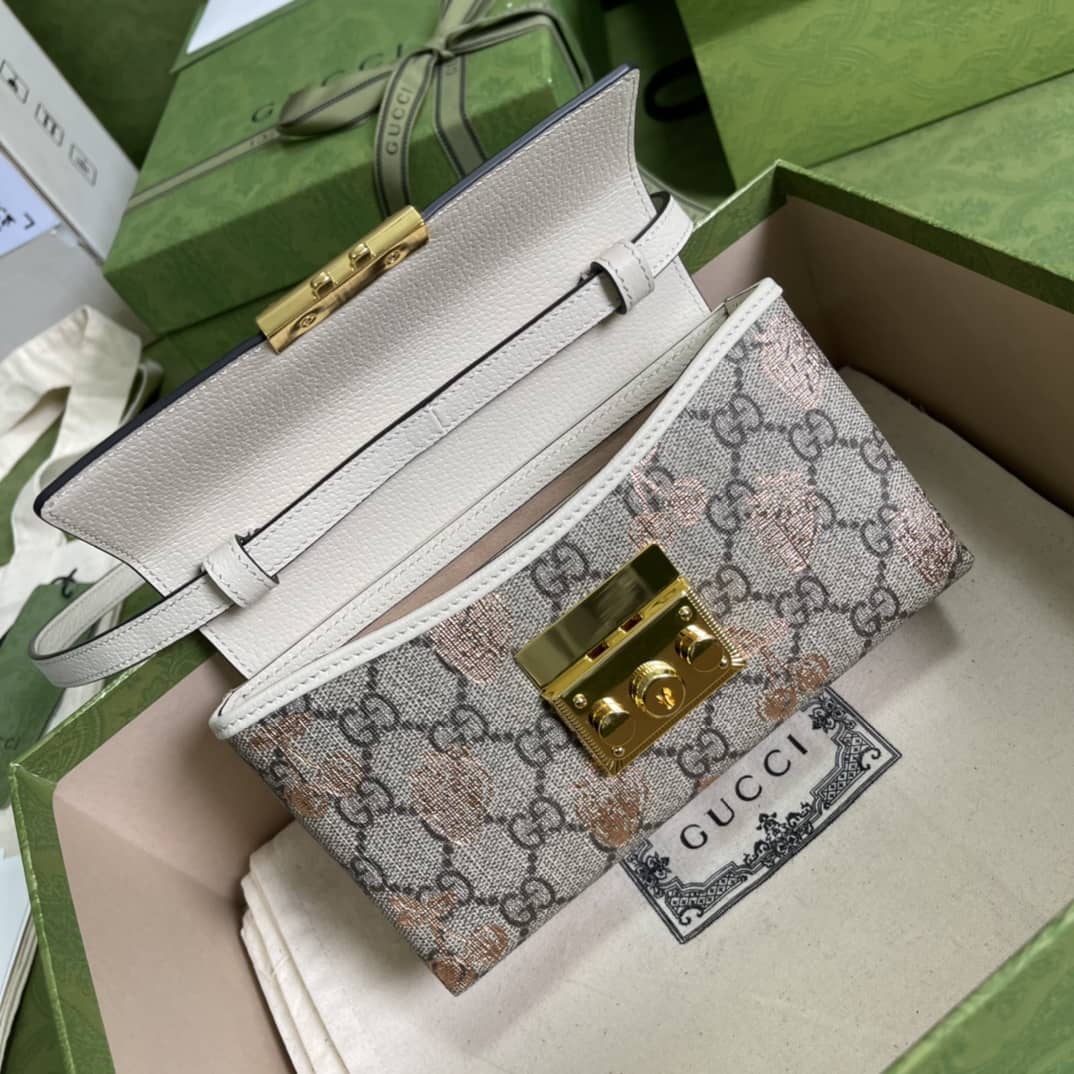 Gucci Padlock GG Supreme Canvas Top Handle Mini Bag Replica 652683