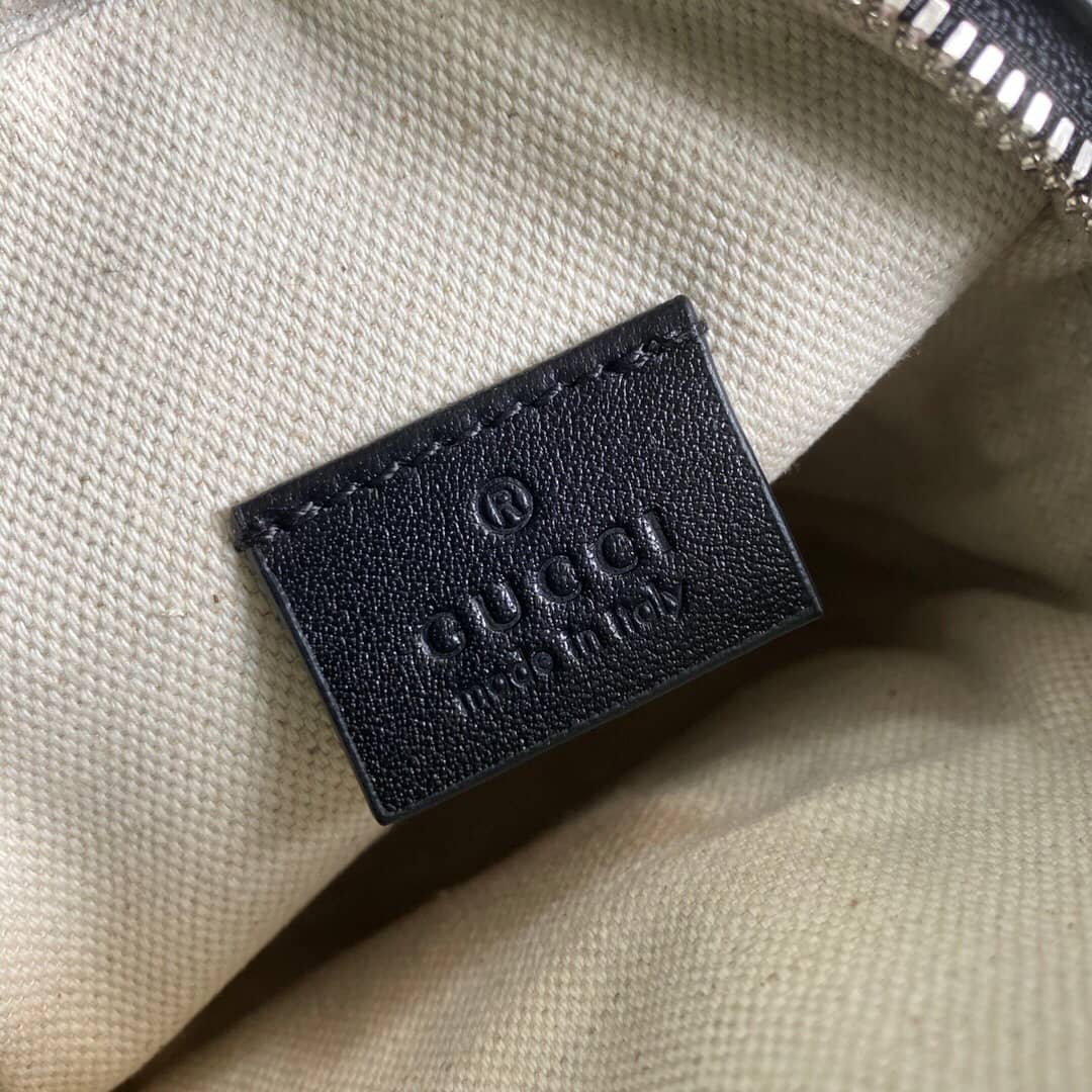 Gucci GG Embossed Mini Bag Replica Black 658553