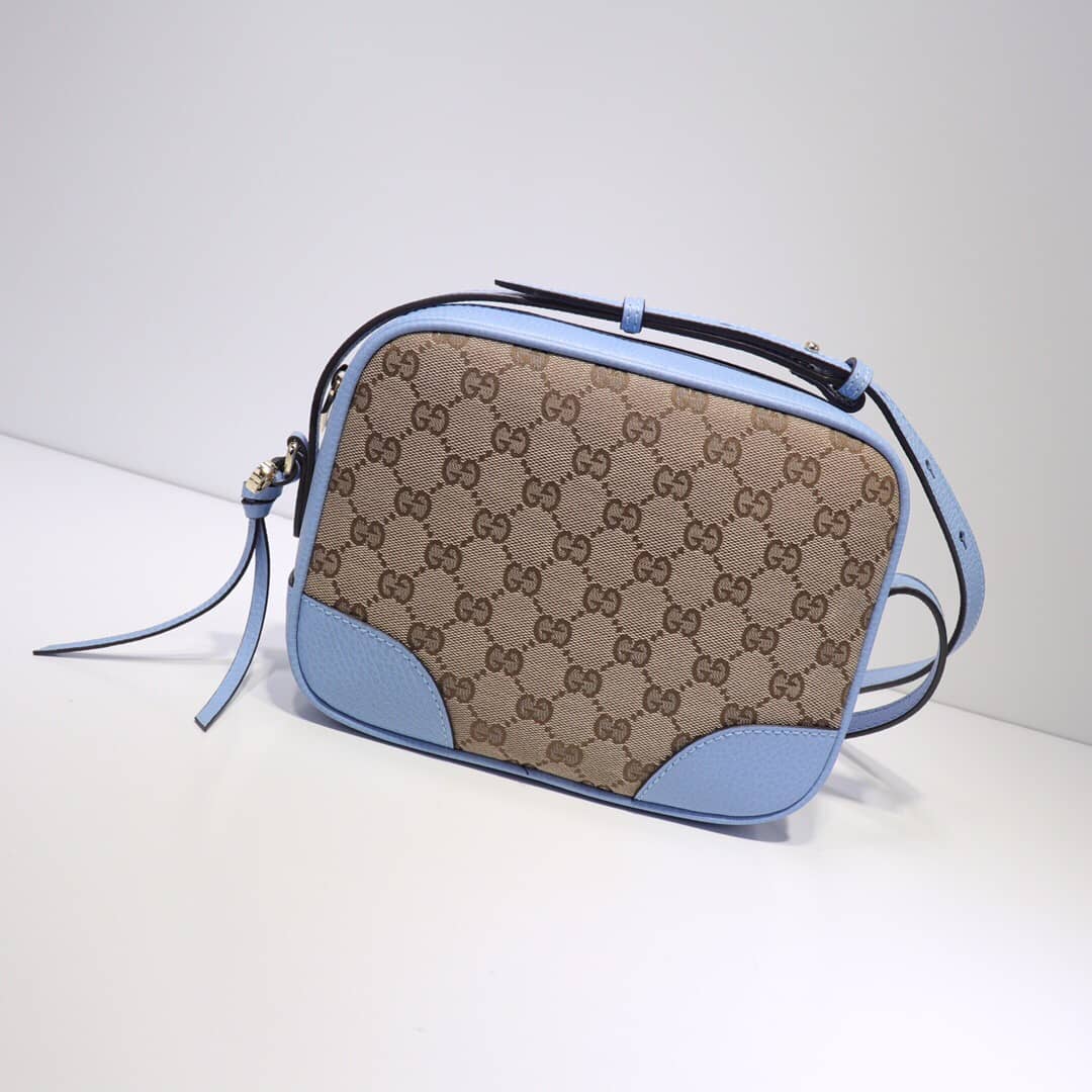 Gucci GG Canvas Messenger Bag Replica Blue 449172