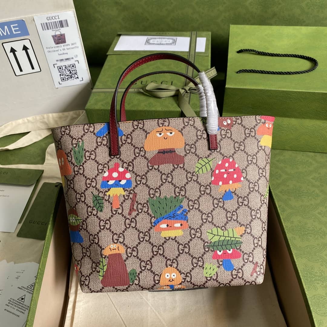 Gucci Children GG Supreme Tote Replica 410812