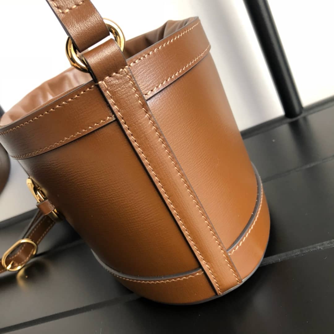 Gucci 1955 Horsebit Shoulder Bucket Bag Replica 602118