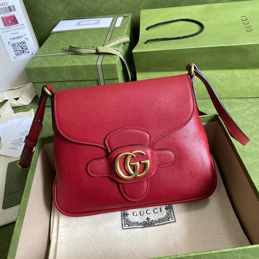 Gucci Double G Messenger Shoulder Bag Replica 648934
