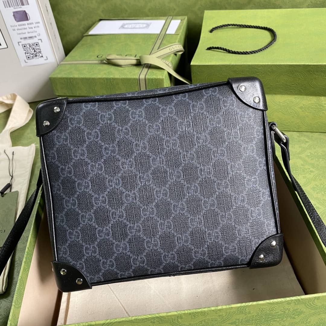 Gucci Supreme GG Leather Square Shoulder Bag Replica 626363
