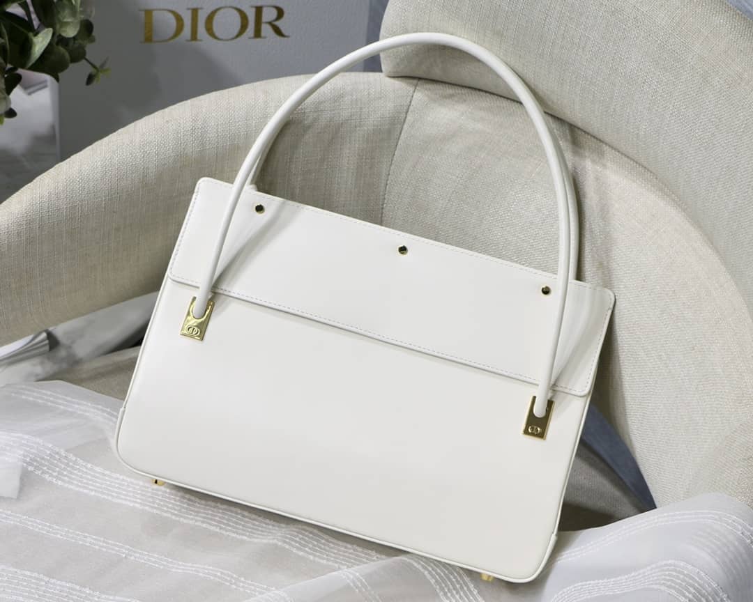 Dior Latte Smooth Calfskin Parisienne Bag