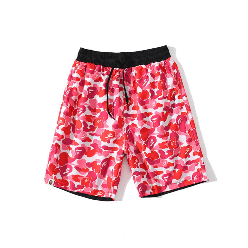 BAPE Shorts Shark Camo Blue Red Green Pants HDCP8761