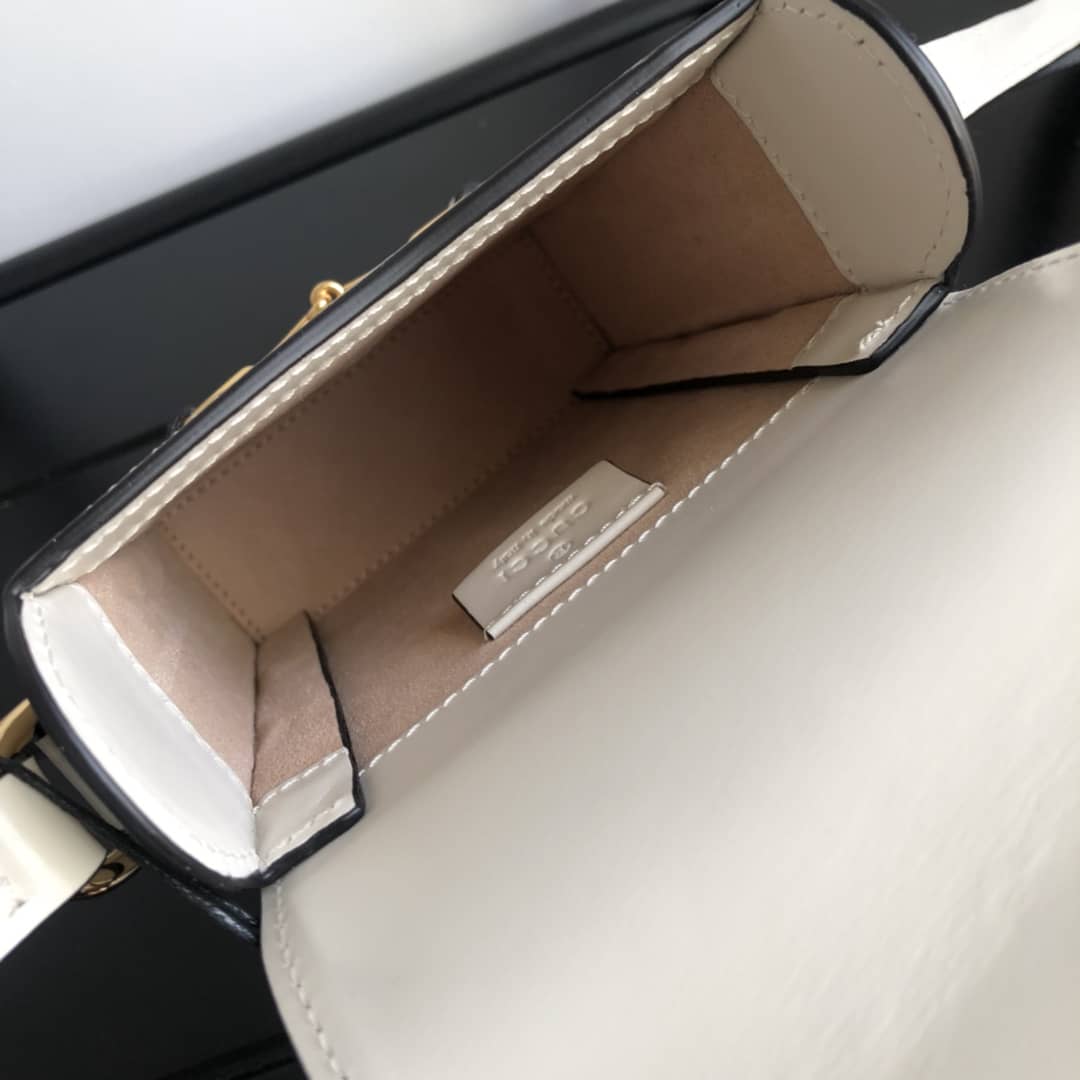 Gucci Horsebit 1955 Mini Bag Replica White 625615