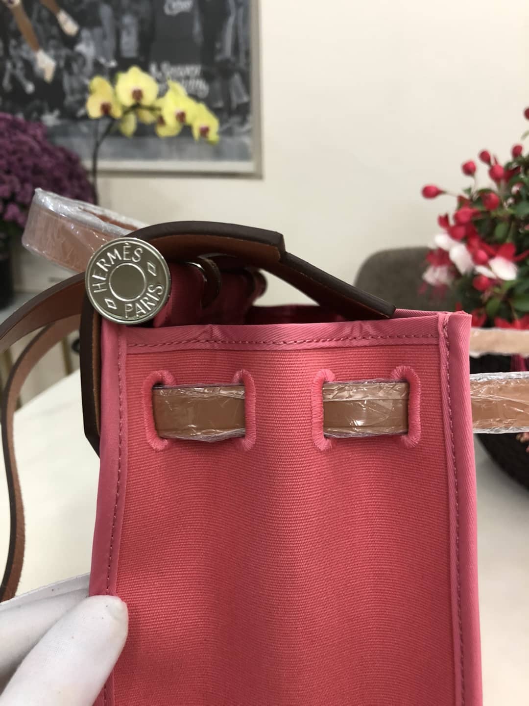 Replica Hermes Birkin Bag 31 Canvas Leather HerBag