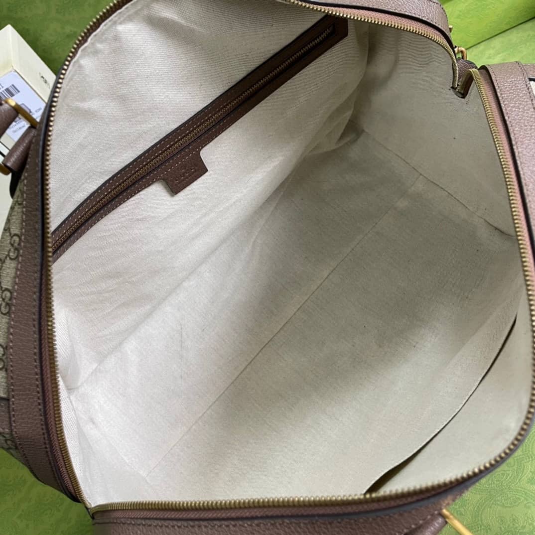 Gucci GG With Web Leather Duffle Bag 645021 Replica