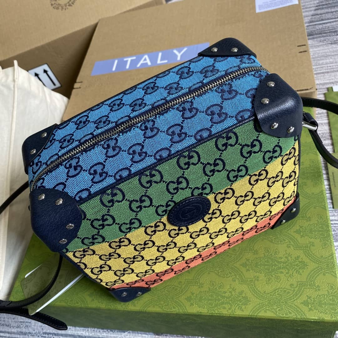 Gucci Supreme GG Leather Square Shoulder Bag Replica 626363