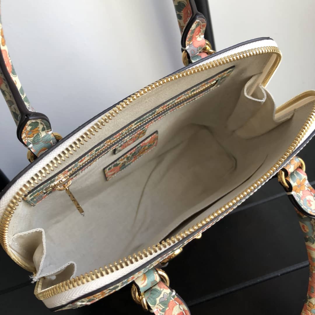 Gucci GG Horsebit 1955 Small Top Handle Printing Replica Bag 621220