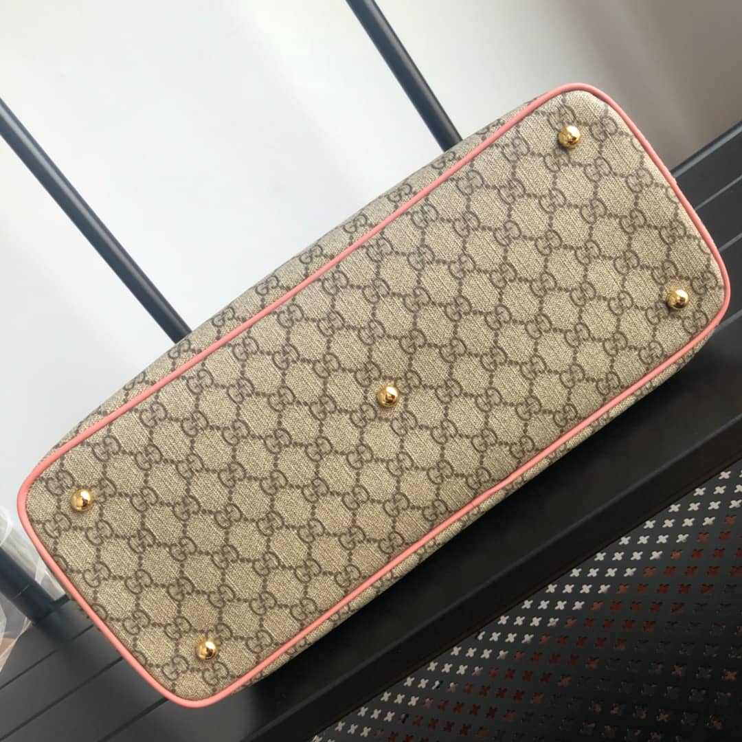 Gucci Soft GG Supreme Baby Changing Bag Replica Pink 457356