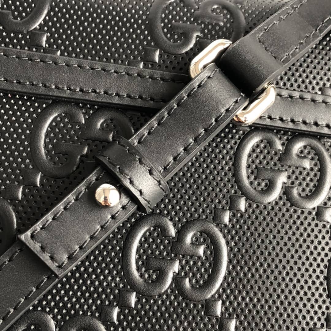 Gucci Mens GG Embossed Messenger Bag Replica 625782
